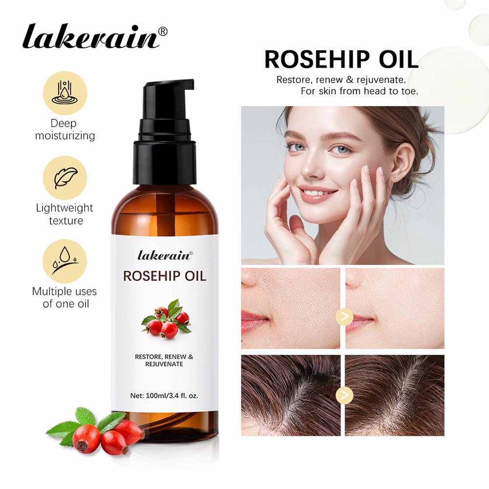 Rosehip Oil For Face & Skin Or - Cold Pressed Rose Hip ulasan dan harga