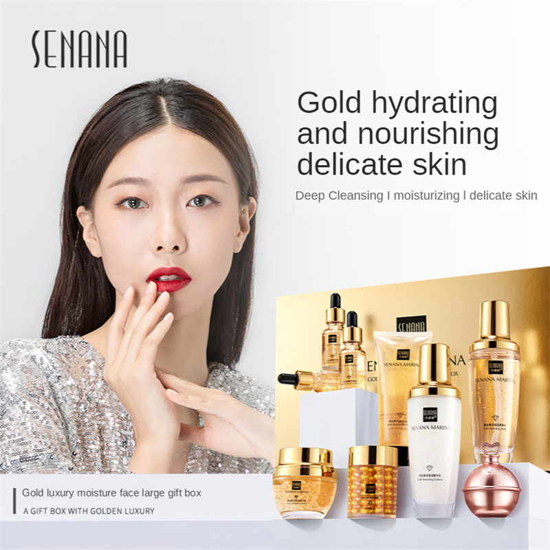 Women 24K Gold Skin Care Set 9 - Luxury Gold Skincare ulasan dan harga
