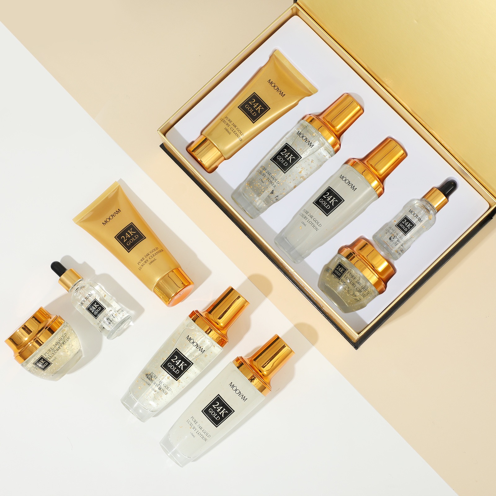 24K Gold LUXURY Moisturizin An - Luxury Gold Skincare ulasan dan harga
