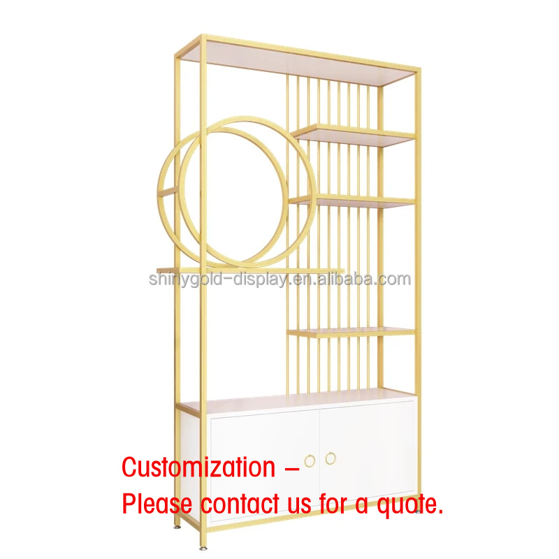custom.Luxury LED Cabinet Cosm - Luxury Gold Skincare ulasan dan harga