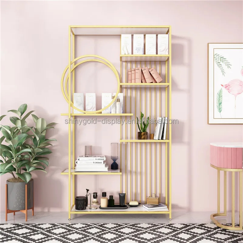 custom.Luxury LED Cabinet Cosm - Luxury Gold Skincare ulasan dan harga