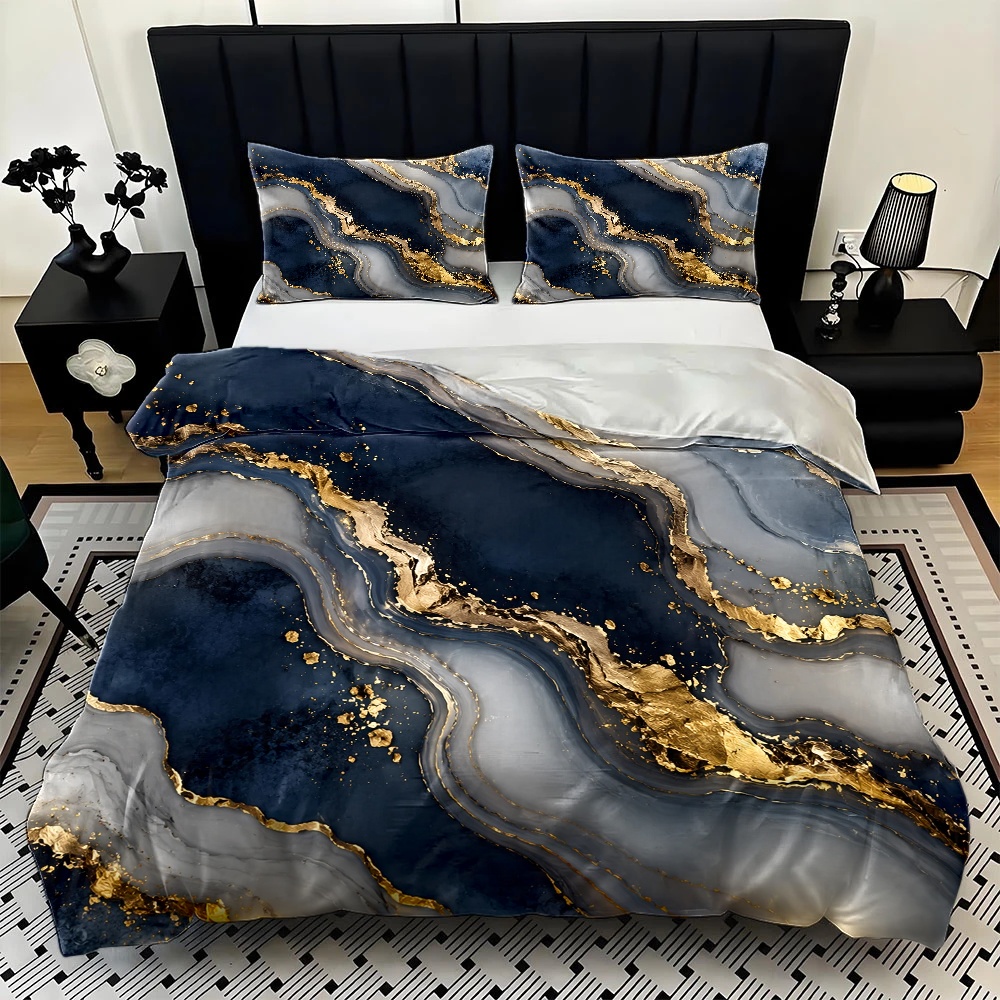 3Pc Light Luxury Blue Gold Mar - Luxury Gold Skincare ulasan dan harga